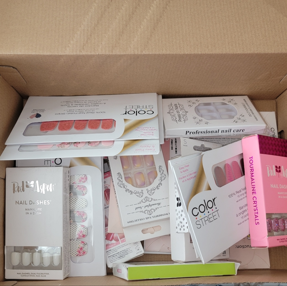 Color street Nail polish strips, Red Aspen nail dashes, press on nails lot